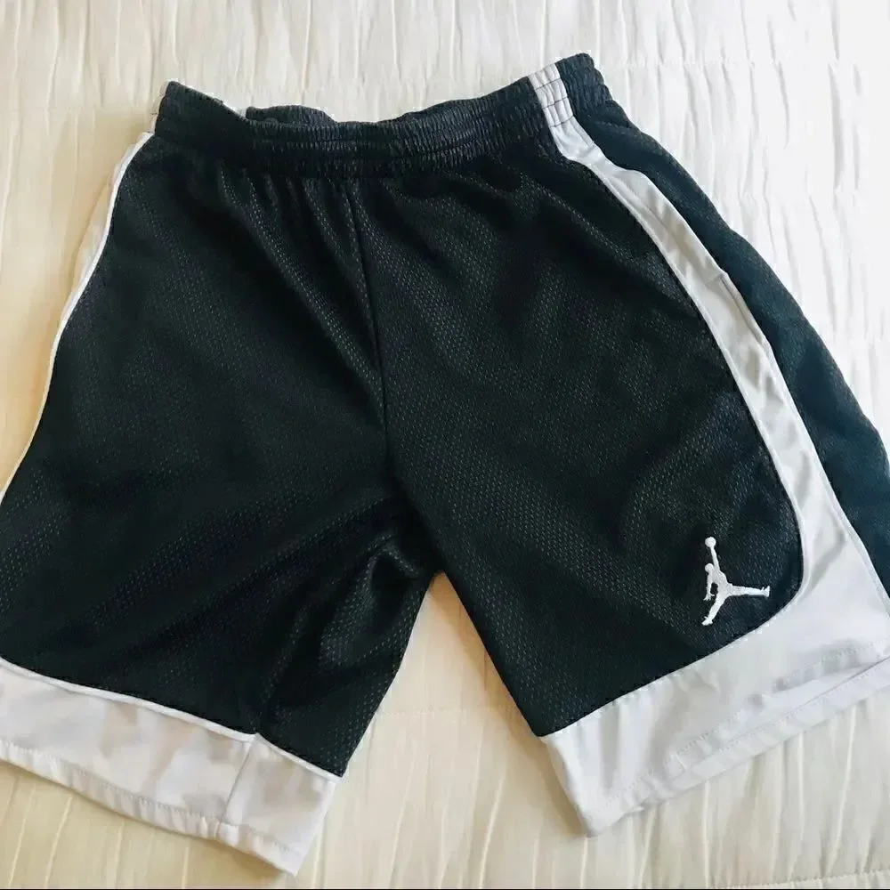 Nike Jordan black and white sports shorts